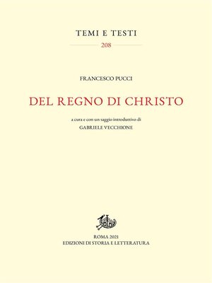 cover image of Del regno di Christo